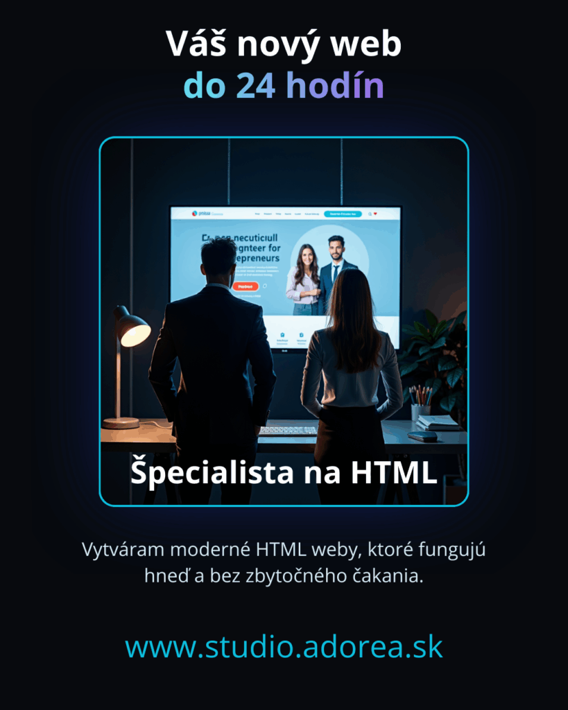 tvorba web stránok